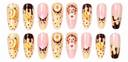 Banana & Monkey Long Press-On Nails