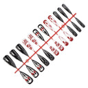 Black white red horror stiletto press-on nails complete supplier set