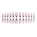 Blush pink black French almond press-on nails complete supplier set