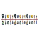 Multicolour abstract oval press-on nails complete supplier set