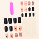 Original supplier reference for peach mummy and spider short square nails