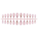 Pink gold accent almond press-on nails complete supplier set